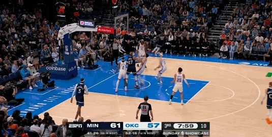 世界杯球队排名-无所不能！兰德尔封盖SGA&amp;进攻端予取予求两节半已经砍下26+5+5